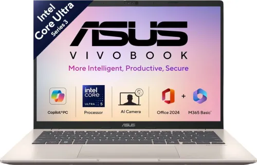 Image of ASUS Vivobook 14 Copilot+ PC (Platinum Gold)