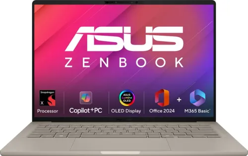 Image of ASUS Zenbook A14 OLED 2025 Snapdragon AI Laptop (16 GB/512 GB SSD)