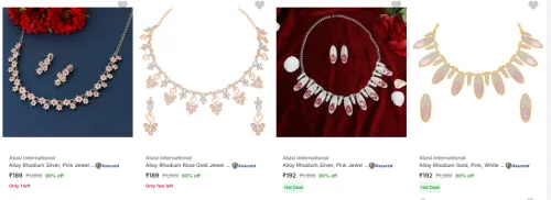 Image of Atasi International Jewellery at 90% discount 