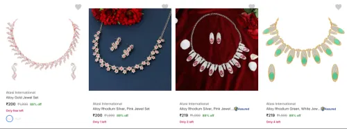 Image of Atasi International Jewellery Sets Upto 89% Discount