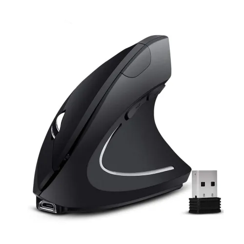Image of atdaraz 2.4GHz Vertical Ergonomic Wireless Mouse 1600 DPI