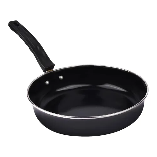 Image of ATEVON 24cm Black Non-Stick Fry Pan - Ideal for Omelettes, Easy Clean