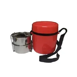 ATEVON Collection - Insulated Stainless Steel 2-Tier Lunch Box - Durable, Leakproof, Keeps Food Warm - Ideal for Work, S