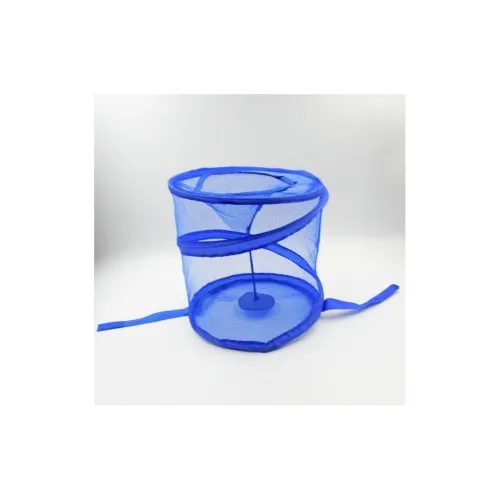 Image of ATEVON Foldable Mesh Laundry Hamper, Cylindrical Pop-Up Basket