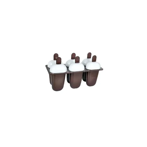Image of ATEVON Ice Candy Maker Moulds 6 Cups Set