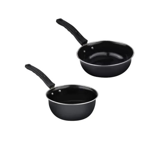 Image of ATEVON Induction Nonstick Aluminium Tadka Pan and Saucepan Set