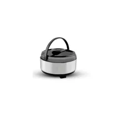 ATEVON Hot-Pot Insulated Casserole Set - Stainless Steel with Plastic Cover, Leak Proof, Medium, 4500 ml, Silver