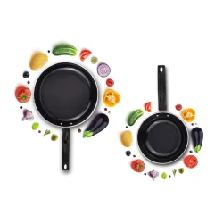 ATEVON Nonstick Duo Pack Fry Pan 1200ml and Sauce Pan 800ml Gift Set