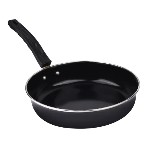 Image of ATEVON Non-Stick Fry Pan with Ceramic Anodised Coating, Black, 25 cms