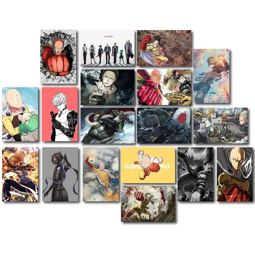 Image of ATEVON One Punch Man Wall Poster Set 