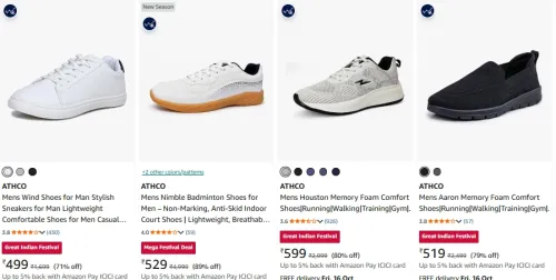 Image of Athco Shoes at minimum 89% Discount