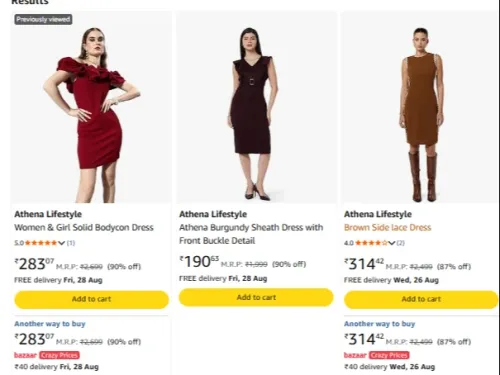 Image of Athena Lifestyle Women Fashion Clothes up to 90% Discount