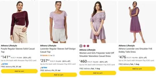 Image of Athena Lifestyle Women's Dresses upto 90% discount 