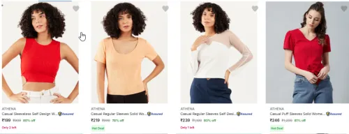 Image of Athena Womens top upto 80% discount 