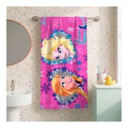 Athom Living Disney Sweet Sisters Kids Cotton Bath Towel 350 GSM 60x120 cm