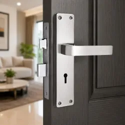 Atom Main Door Mortise Lock with Handle 6 Lever Double Stage Lockset for House