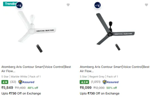 Image of Atomberg Fans at minimum 46% Discount