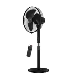 atomberg SilenceAire Hi-Speed | Newly Launched | 400mm BLDC Pedestal Fan | 5-star rated| Home & Office | Silent Stand Fan | 60W | Remote | Height Adjustable | 2 Years Warranty (Midnight Blac...