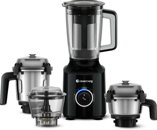 Image of Atomberg Zenova Fresh | Safety Features | Coarse Mode for Silbatta-like Texture | 550 W Mixer Grinder (Zenova Fresh | 4 
