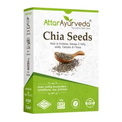 Attar Ayurveda Chia Seeds 500g (Pure, Non-GMO, Omega-3 Rich)