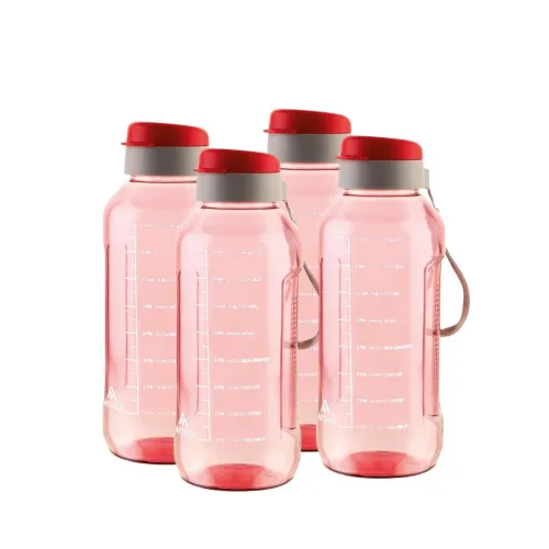 Image of ATTRO 1.5L Water Bottle Set of 4 Red