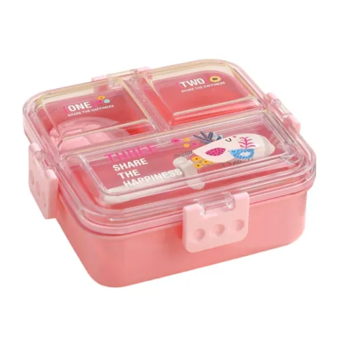 Image of ATTRO Tasty Bite 3 Compartment LunchBox with Small Container