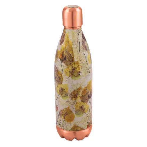 Image of Attro Aarogyam 1000ml O2 Spring Summer Designer Joint-less Copper Water Bottle