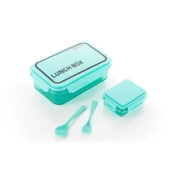 ATTRO Crunch Plastic Lunch Box Airtight with Fork & Spoon 900ml