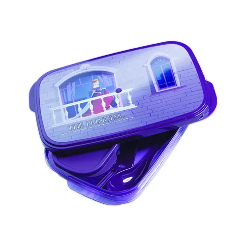 Image of Attro Divine Kids Lunch Box – 590ml, Purple