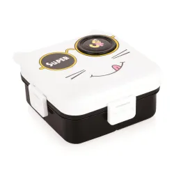 ATTRO Festive Super Cat Lunch Box 2 Layer Plastic Lunch Box Comes with 1 Detachable Tray, 1 Small Container & 1 Spoon Id
