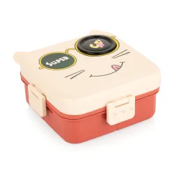 ATTRO Festive Super Cat Lunch Box 2 Layer Plastic Lunch Box