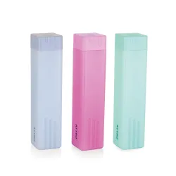 ATTRO Freezy 900ml Plastic Water Bottle - Compact & Sleek Square Fridge Bottle Set of 3