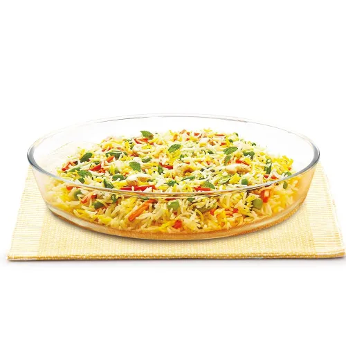 Image of ATTRO Glassox Borosilicate Oval Glass Baking Dish Micorwave Oven Safe Freezer
