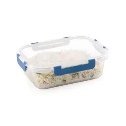 ATTRO Glassox Borosilicate Rectangular Lunch Box – 1520ml