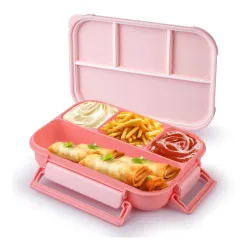 ATTRO Gourmet 4 Compartment Lunch Box Portable Meal Organizer