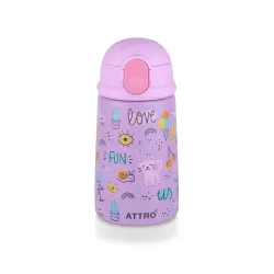 ATTRO Jolly Vacuum Insulated Stainless Steel Kids Water Bottle, 330ml