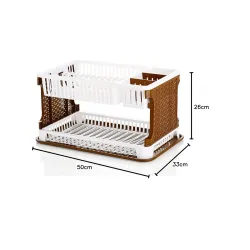 Attro Lenova Plastic Utensil Basket Kitchen Organizer Rack