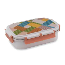 ATTRO Magna Insulated Lunch Box with 1 Small Container & Spoon Inner Steel & Outer Plastic BPA Free Food Grade 800ml+170ml- Beige