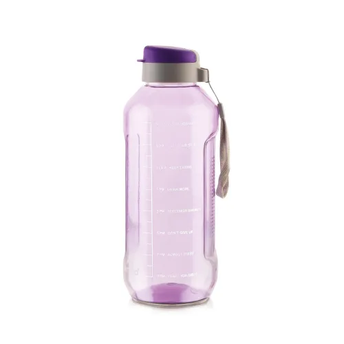 Image of ATTRO Ultra Pro Motivational 1.5-Liter BPA-Free Water Bottle with Leak-Proof Flip-Top Cap, Nylon Strap and Stylish Color