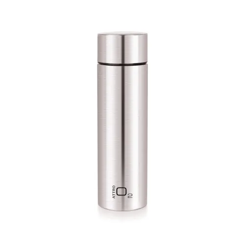 Image of Attro O2 1100Ml Stainless Steel Single Wall Water Bottle, Light Weighted Leak-Proof Use For Office, School, Outdoor & Gy