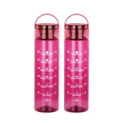 ATTRO Oxy Motivational 1000ml Water Bottle Set of 2