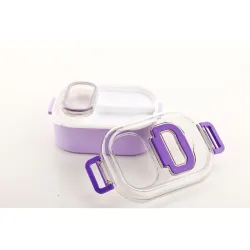 ATTRO Plastic Mighty Lunch Box Comes with 1 Small Container