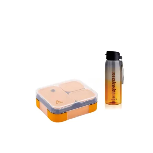 Image of ATTRO Prime Admire 3 Lunch Box with Sipstar Water Bottle