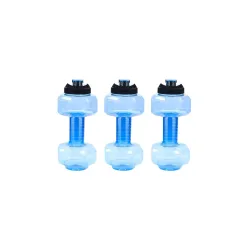 ATTRO Prime Dumbbell Water Bottle,Gym Bottle, BPA-Free,Set Of 3-Blue-2L