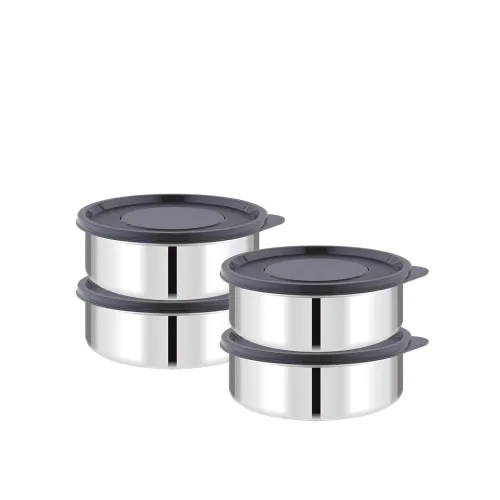 Image of ATTRO Prime Stainless Steel Containers (Set of 4)