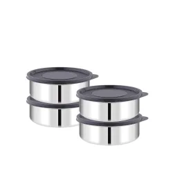 ATTRO Prime Stainless Steel Containers (Set of 4)