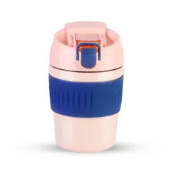 Attro Punch 350ml Insulated Travel Coffee Cup (Peach Pink)