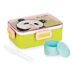ATTRO Quick 2 Lunch Box Panda Theme with Includes 2 Compartments