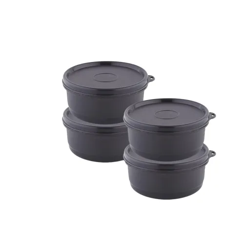 Image of ATTRO Set of 4 Micron Stainless Steel Double Wall Storage Containers