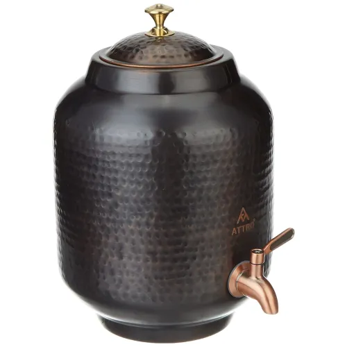 Image of Attro Sheetal Vintage Hammered Designer Copper Water Dispenser